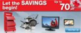 Let the Savings Begin! Up to 70% off