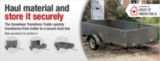 The Snowbear Transform Trailer transforms from trailer to a secure lock-box