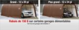 Rabais de 150 $ sur certains garages d&eacute;montables