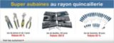 Super aubaines au rayon quincaillerie	