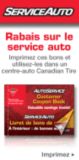 Rabais sure le service auto