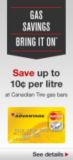 Save up to 10¢ off per litre at Canadian Tire gas bars. See Details