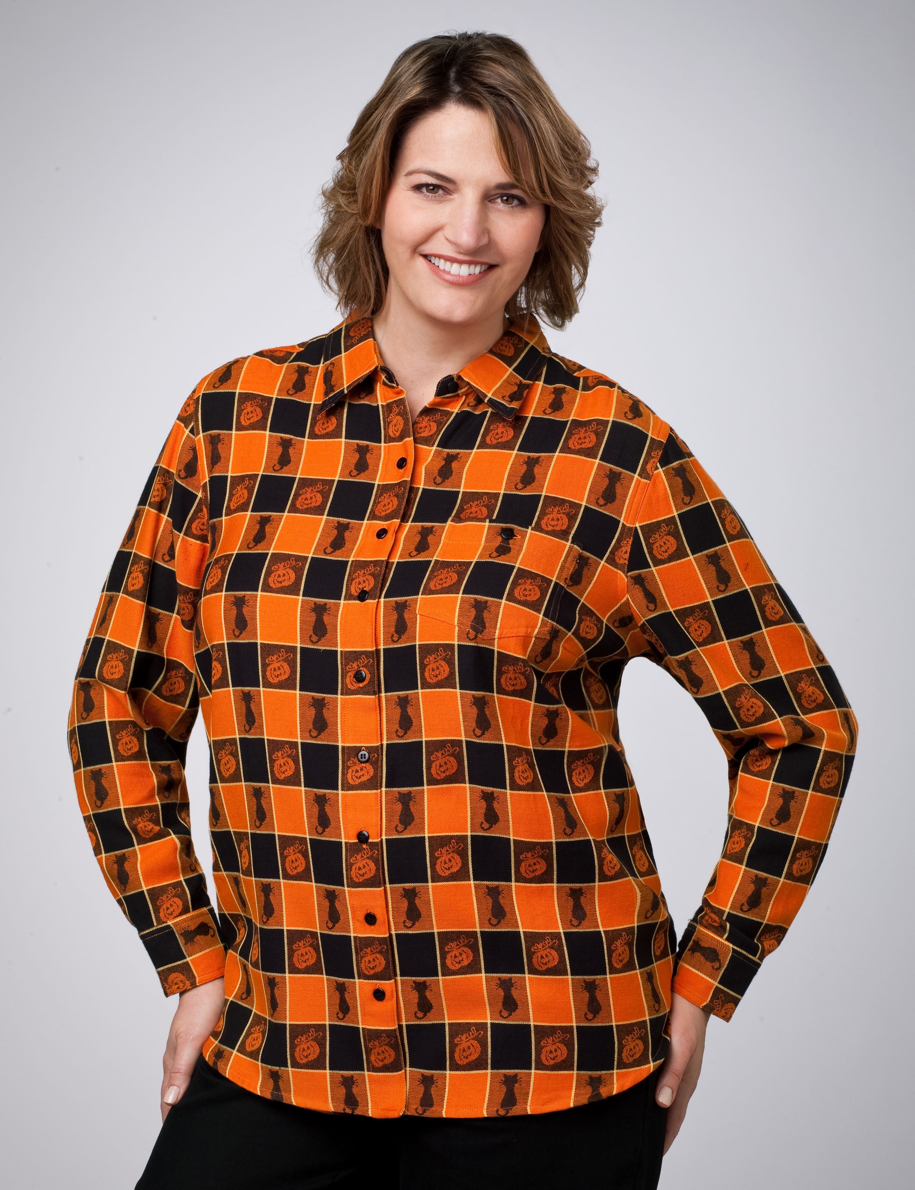 Halloween Plaid Shirt