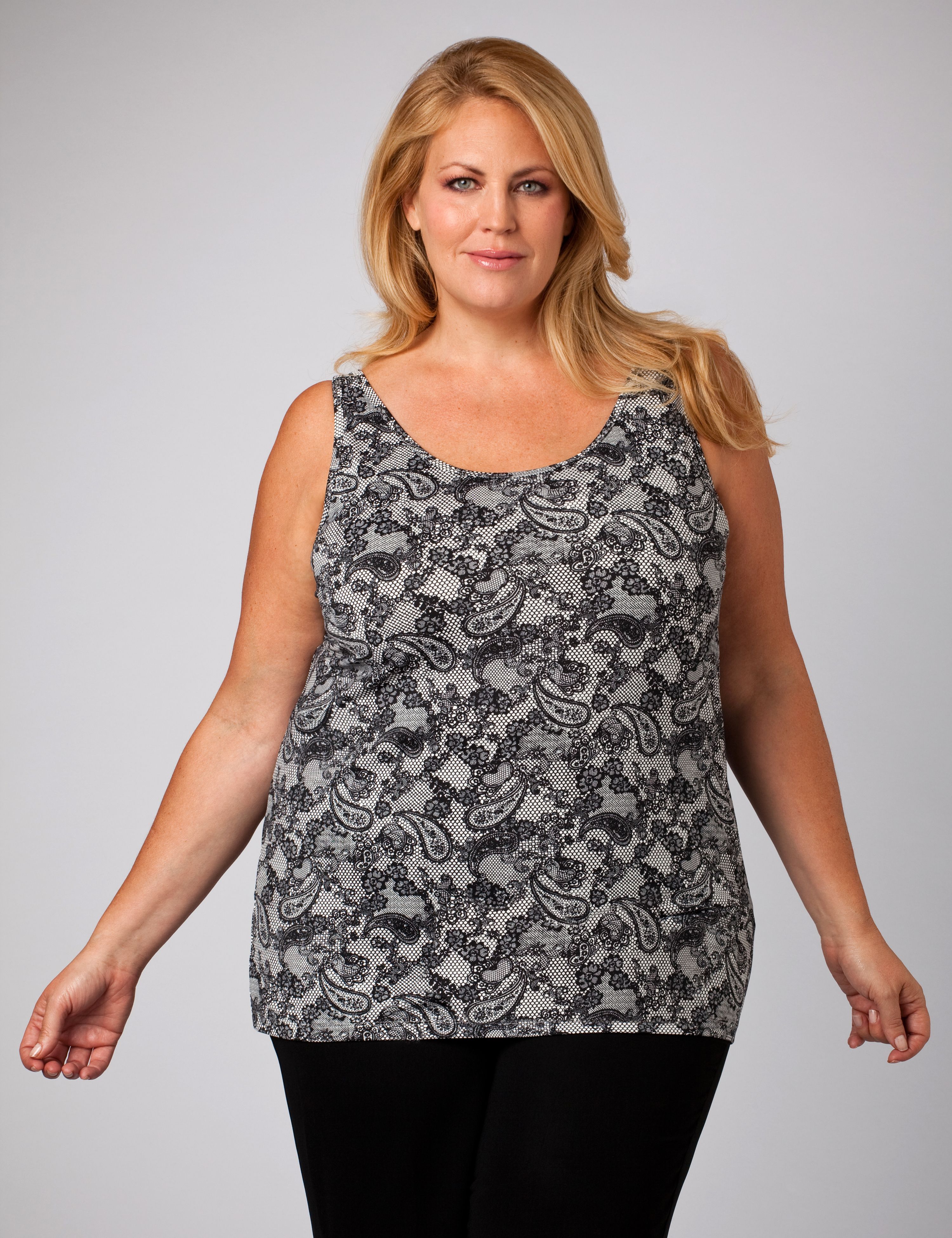 Lace Print Tank