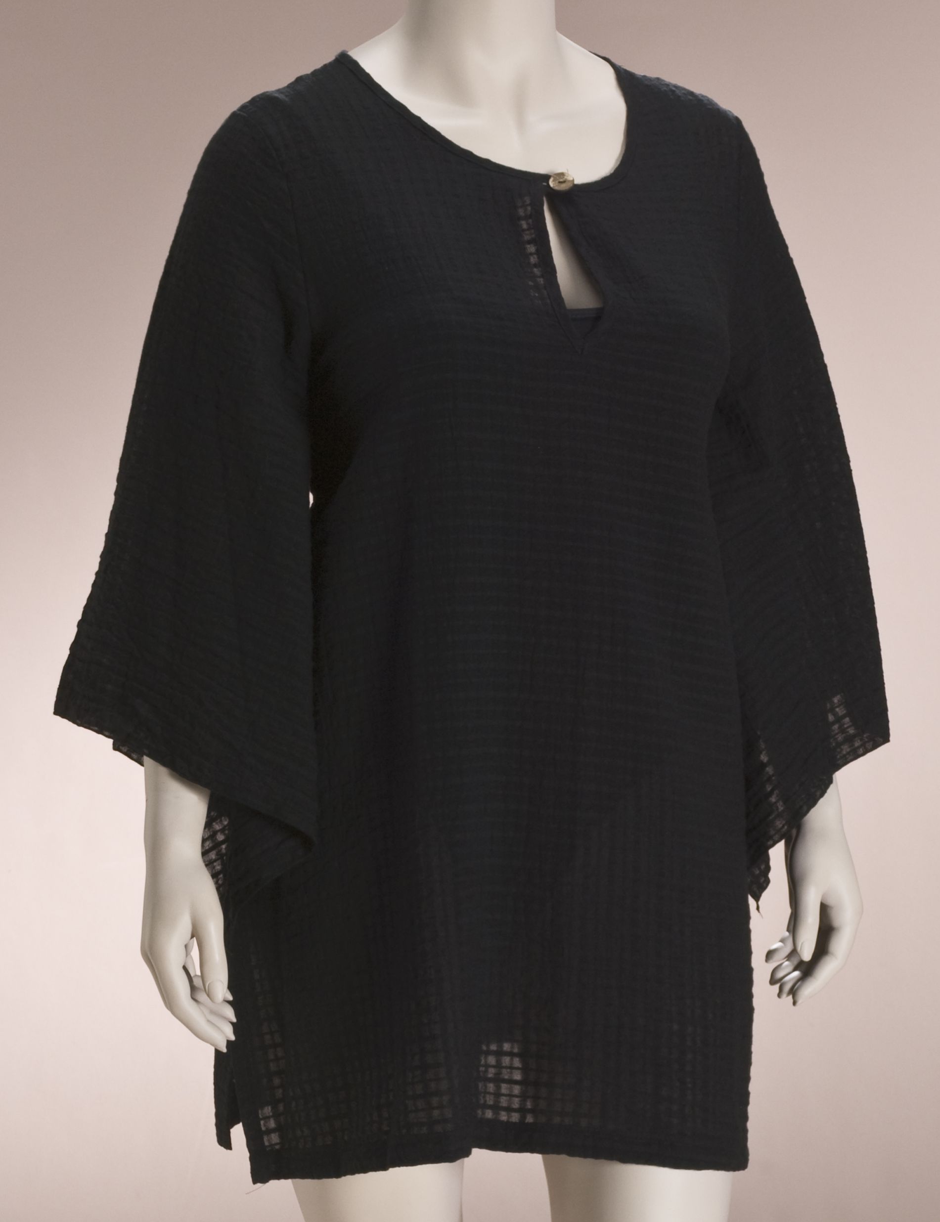 Gauze dolman sleeve coverup