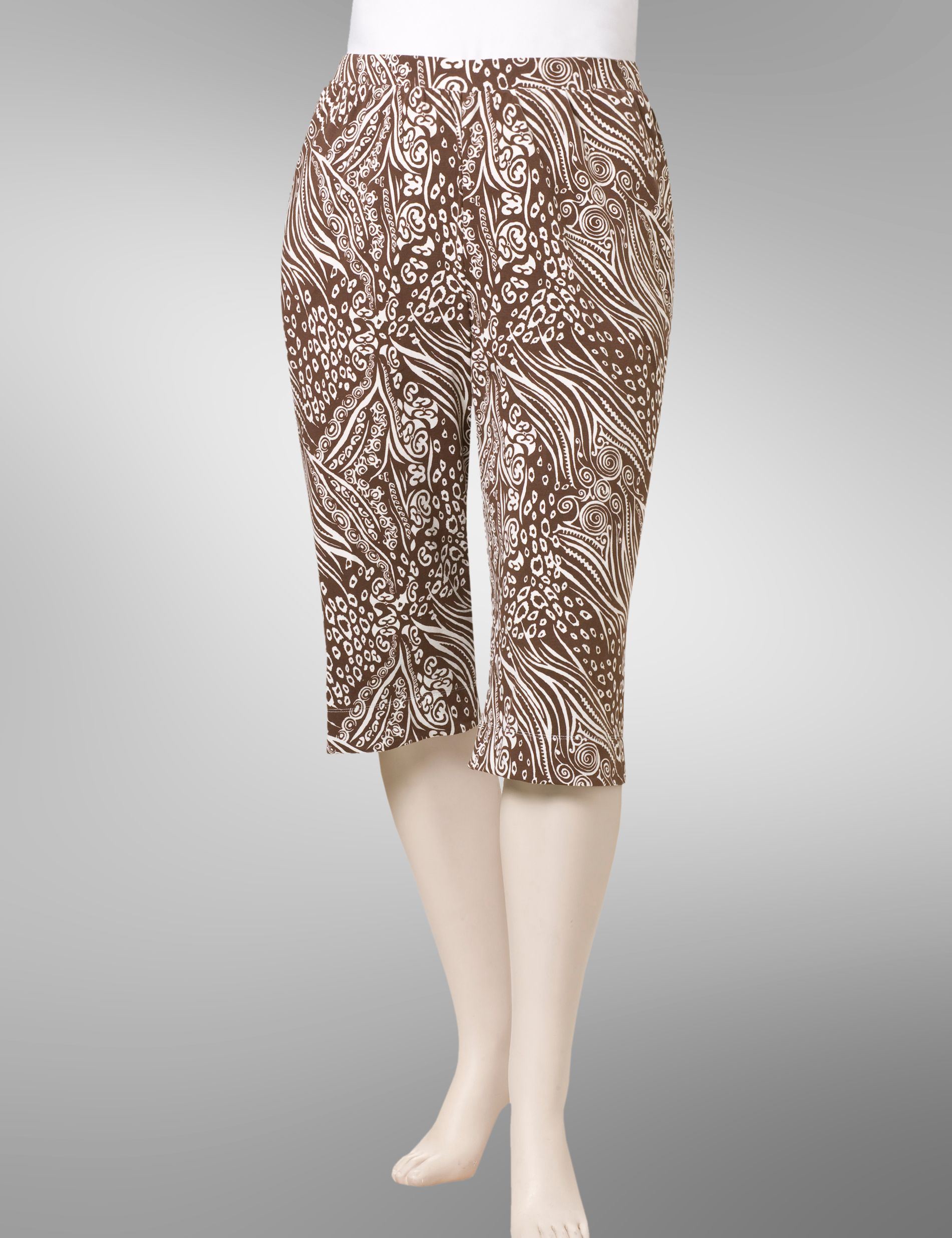 Ultrasoft Print Knit Capris
