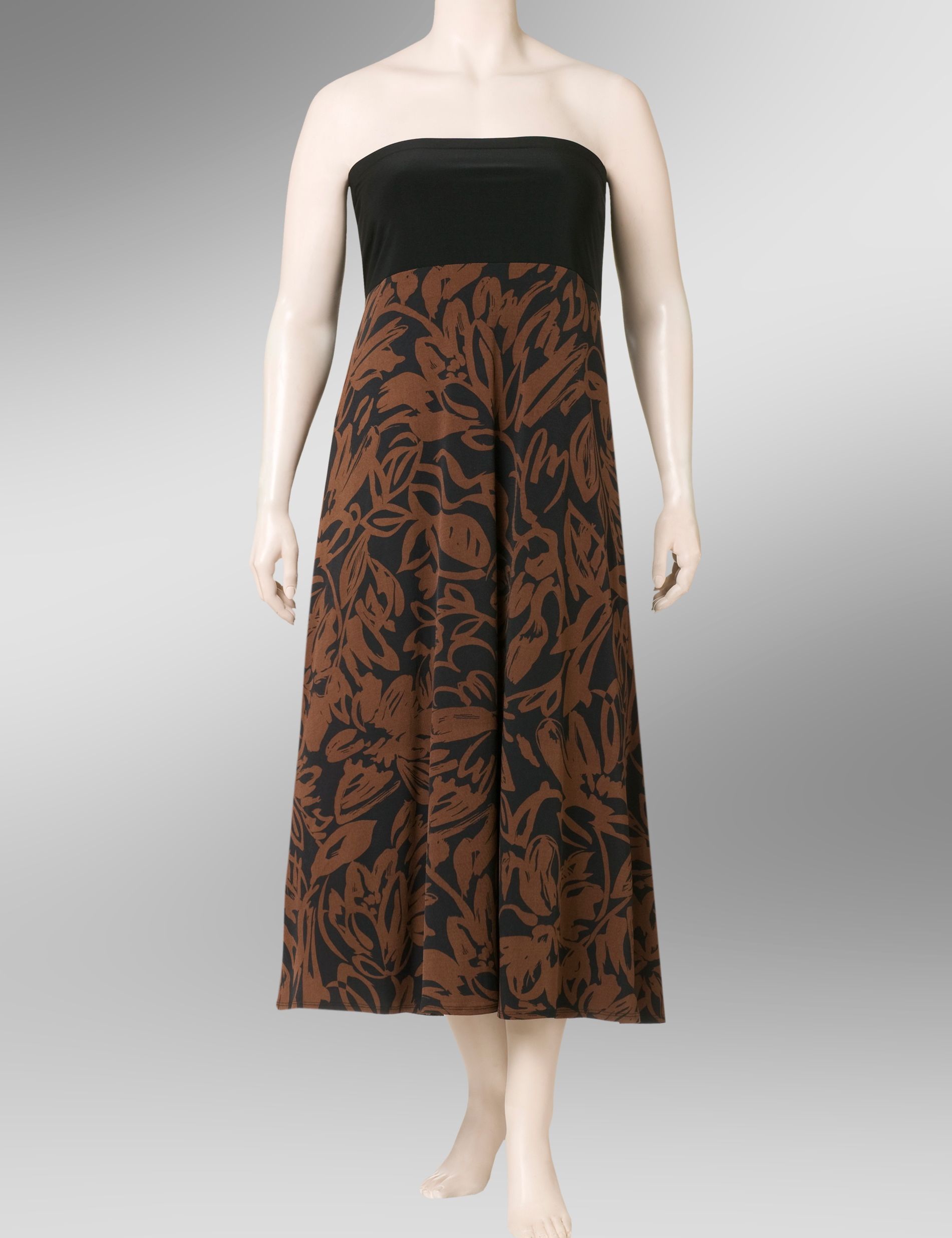 Catherines Foliage print convertible dress