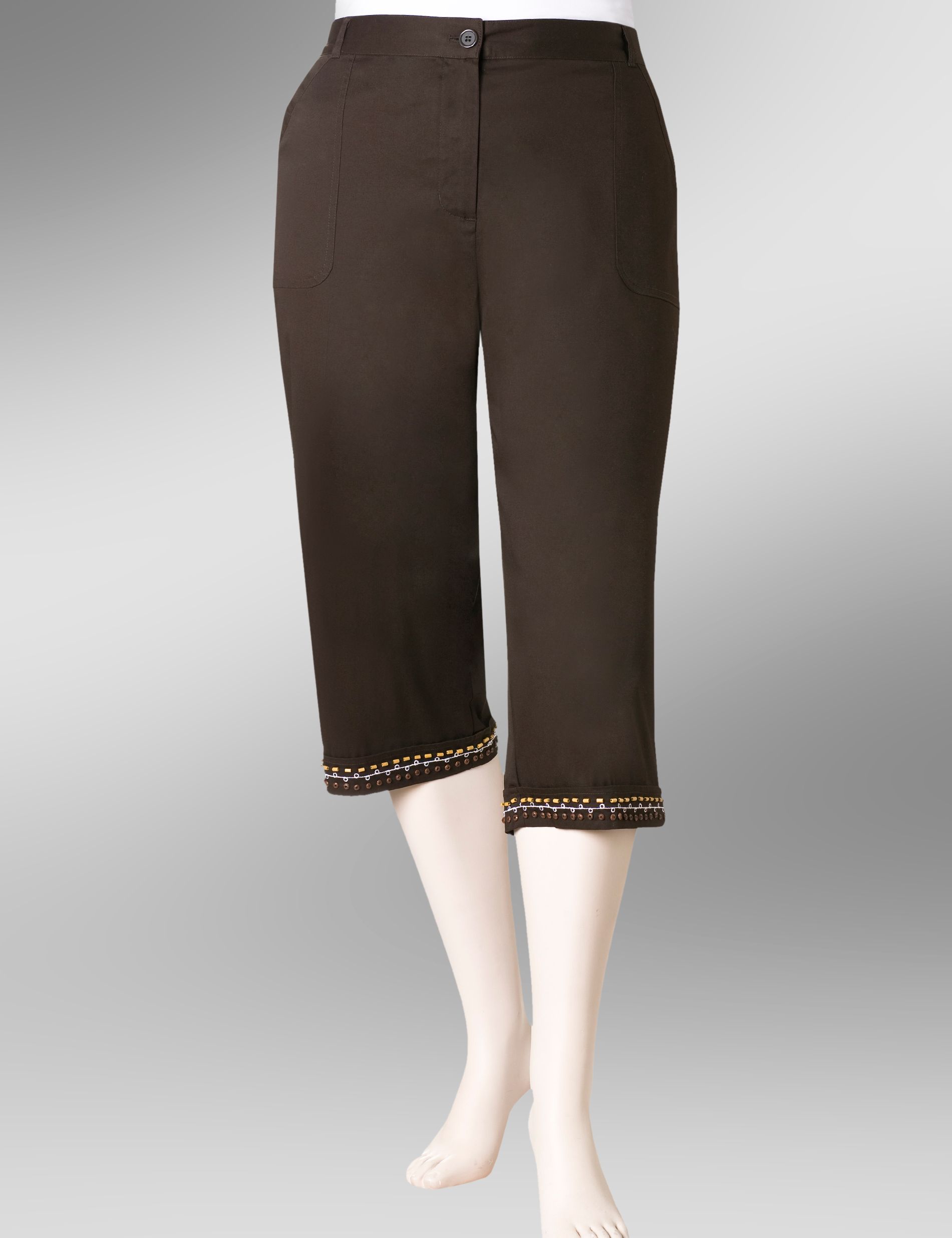 Bead Trimmed Capris
