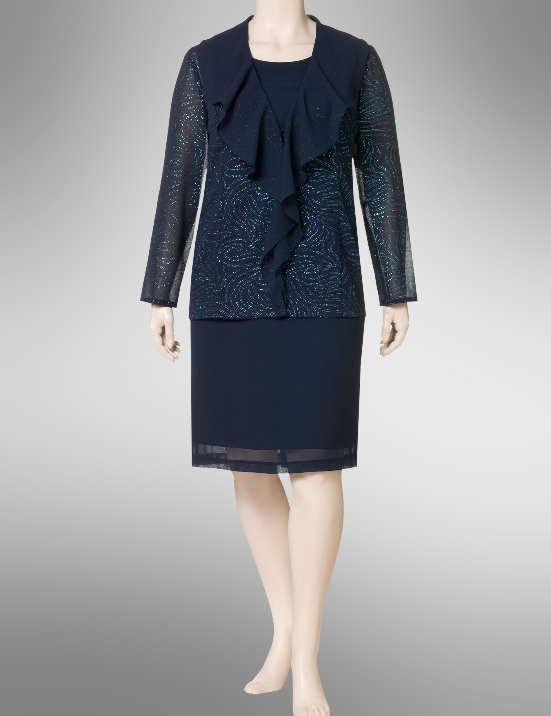 Glittery jacket dress