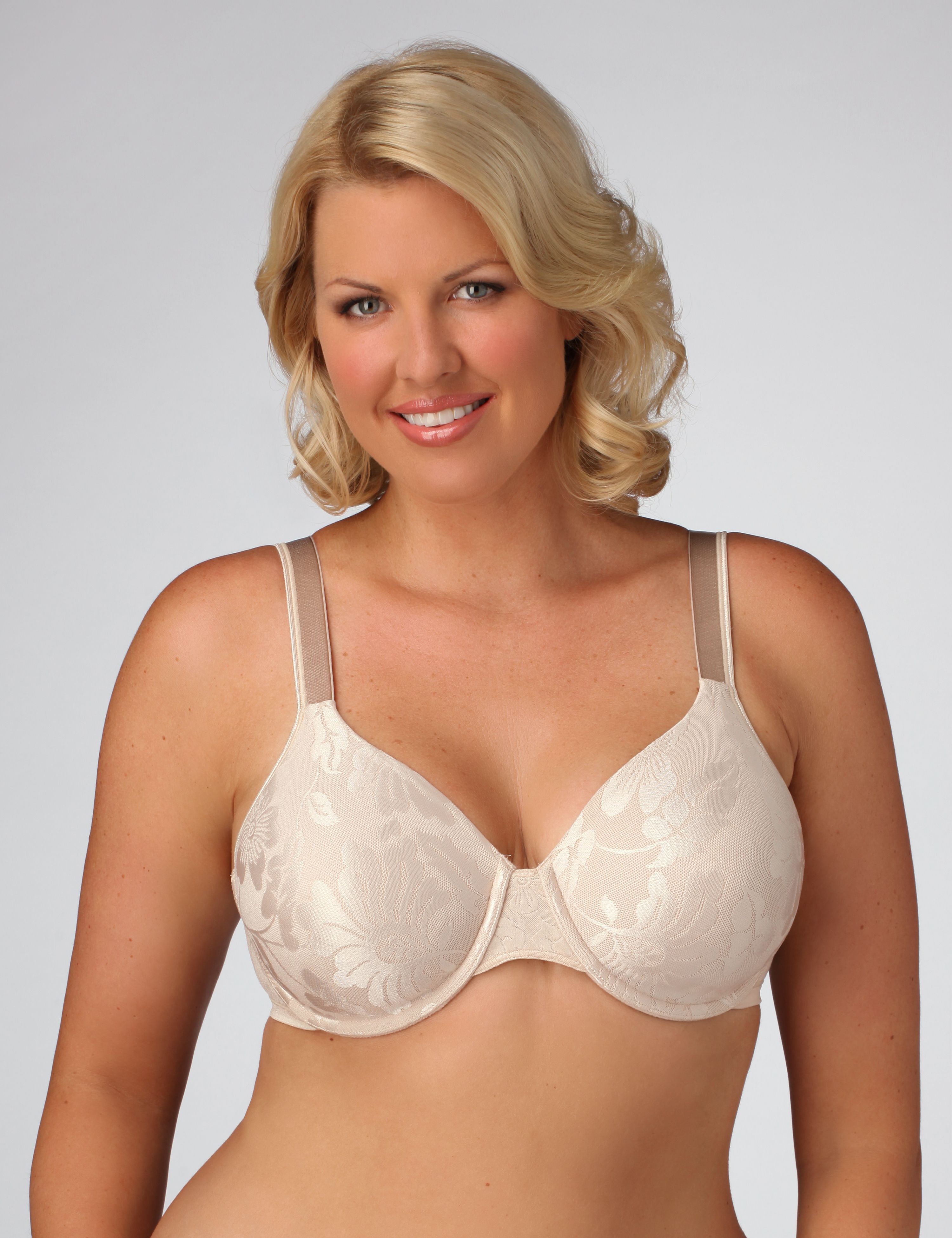 Catherines Playtex Secretsreg 4419 Floral Jacquard Underwire Bra