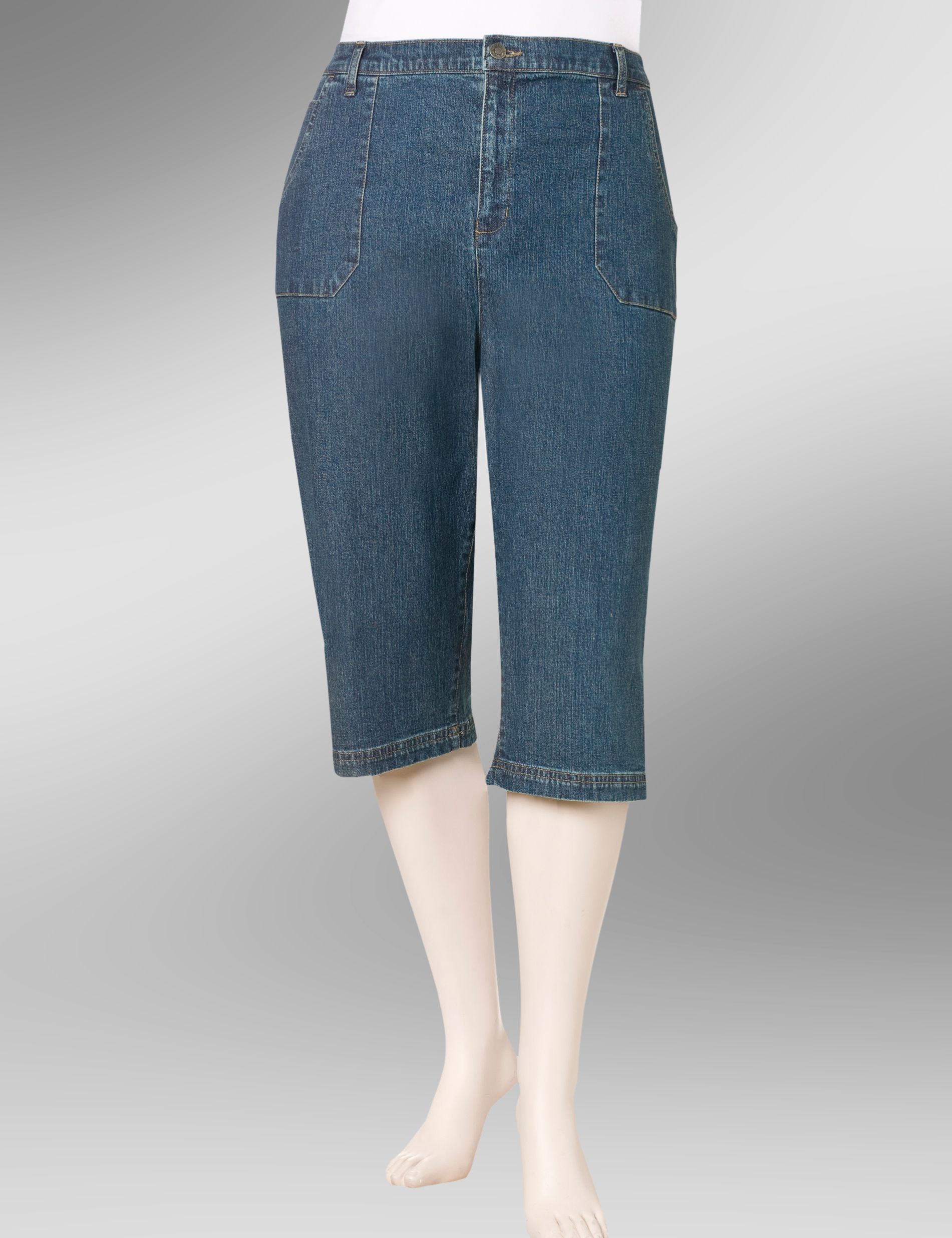 Chop Pocket Denim Capris