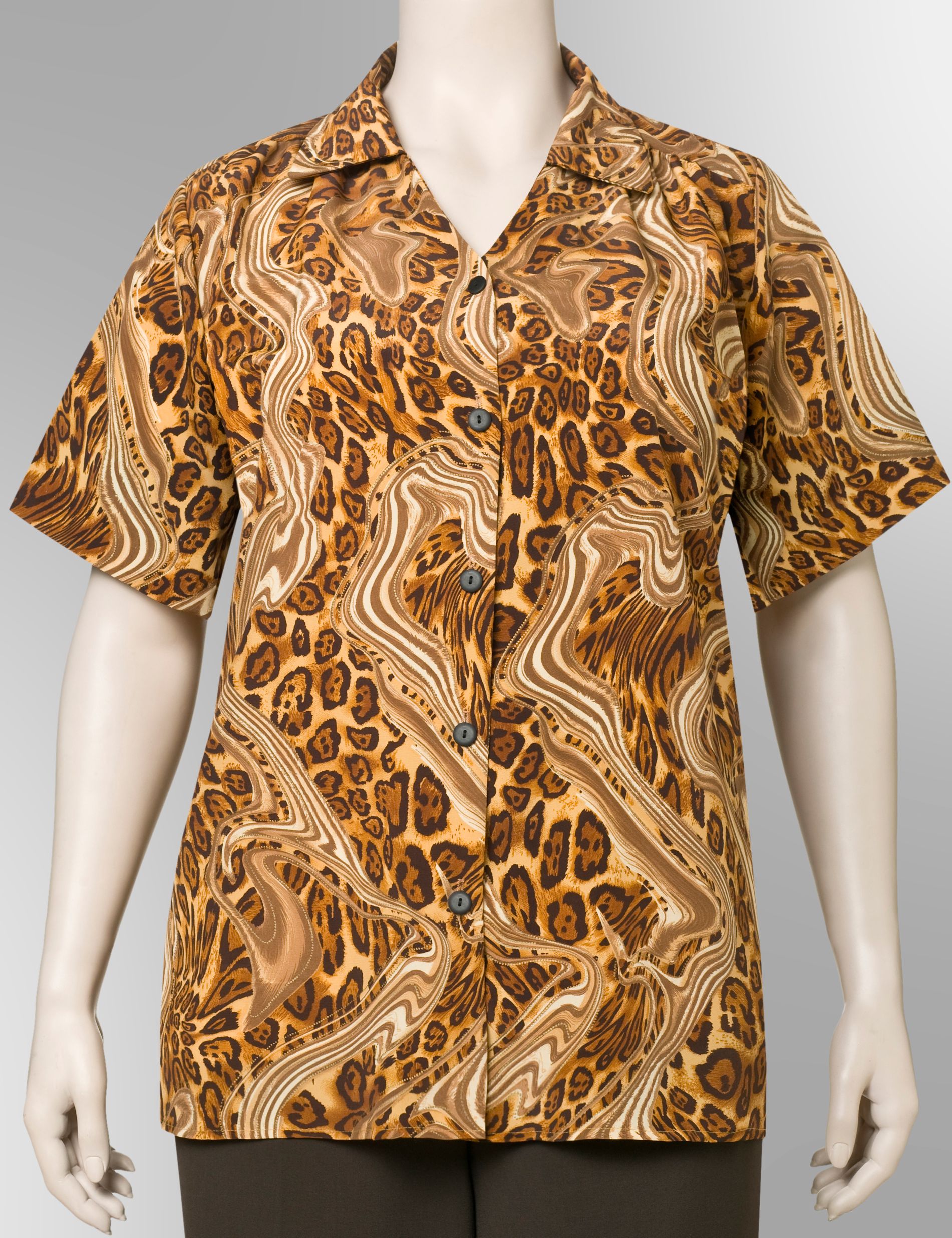 A Personal Touch mixed print blouse