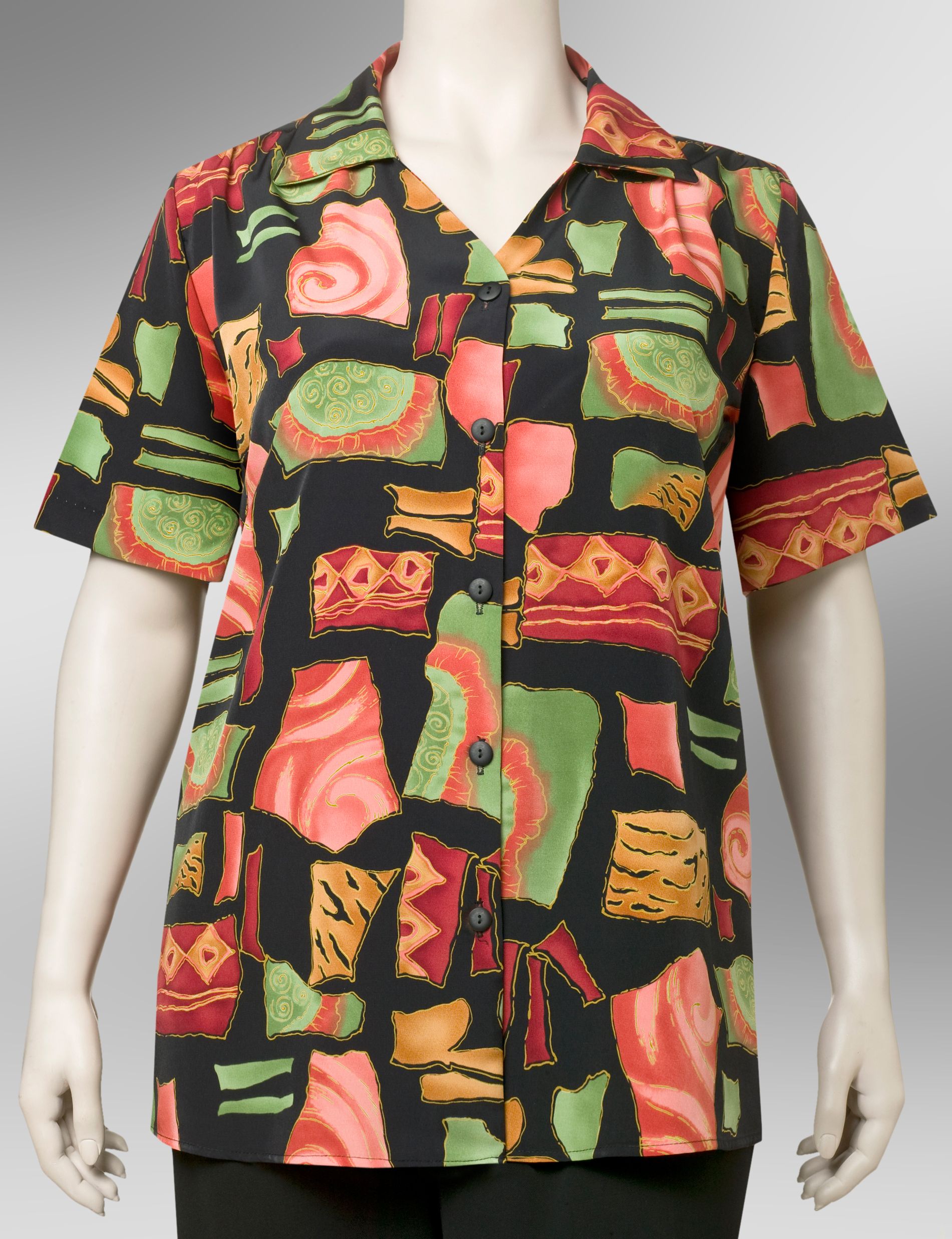 A Personal Touch bold print blouse