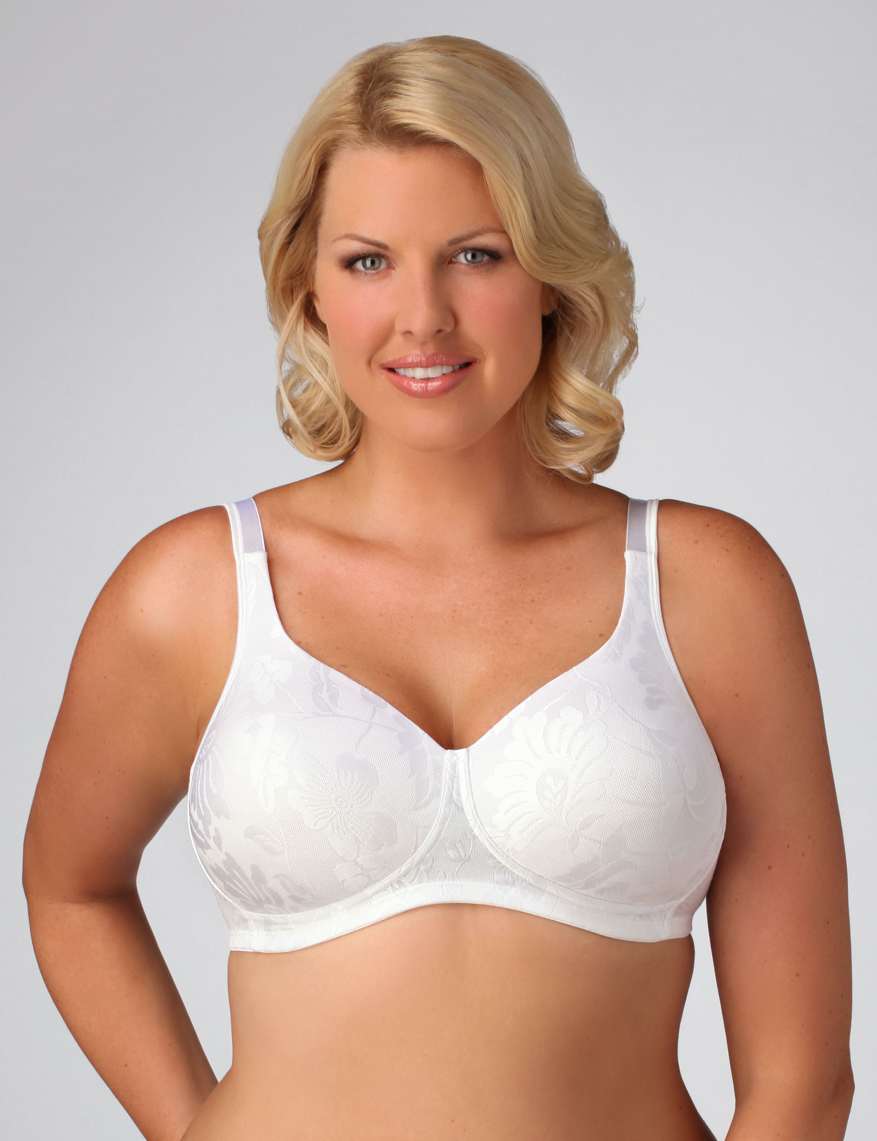 Playtex&reg; 4434 seamless wire-free jacquard bra