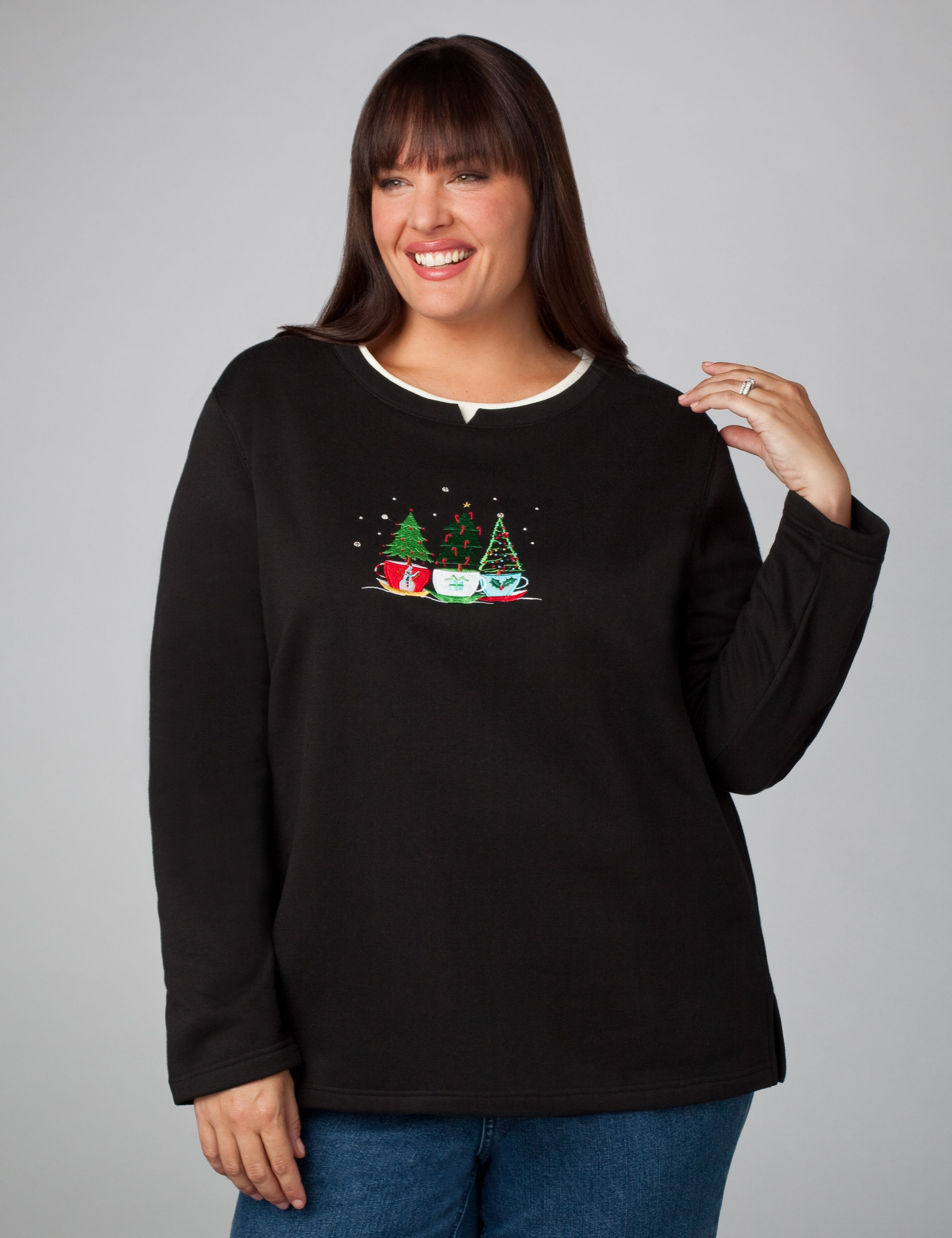 Christmas Tree Fleece Pullover