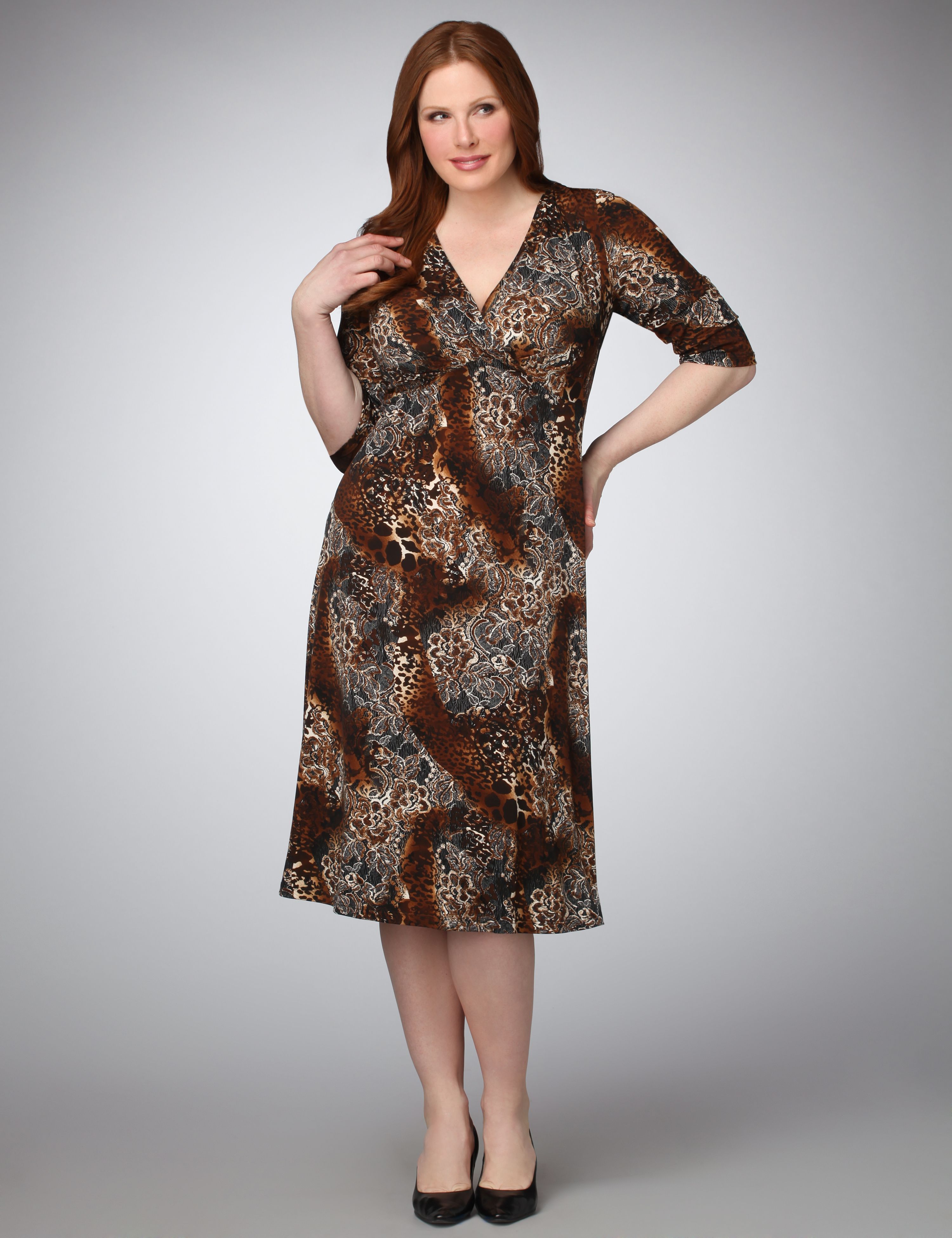 Mixed Print Dress