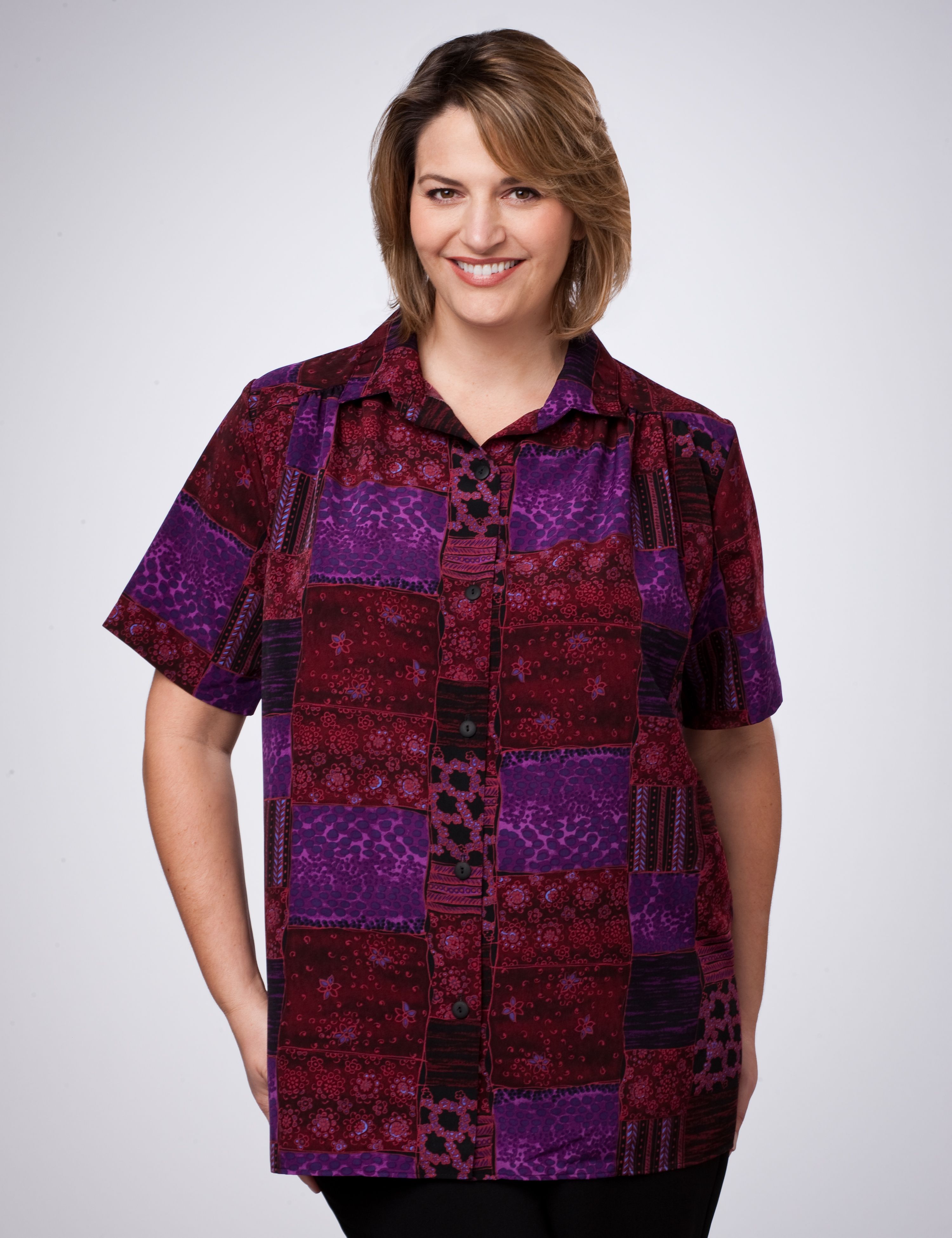 A Personal Touch Patchwork Blouse
