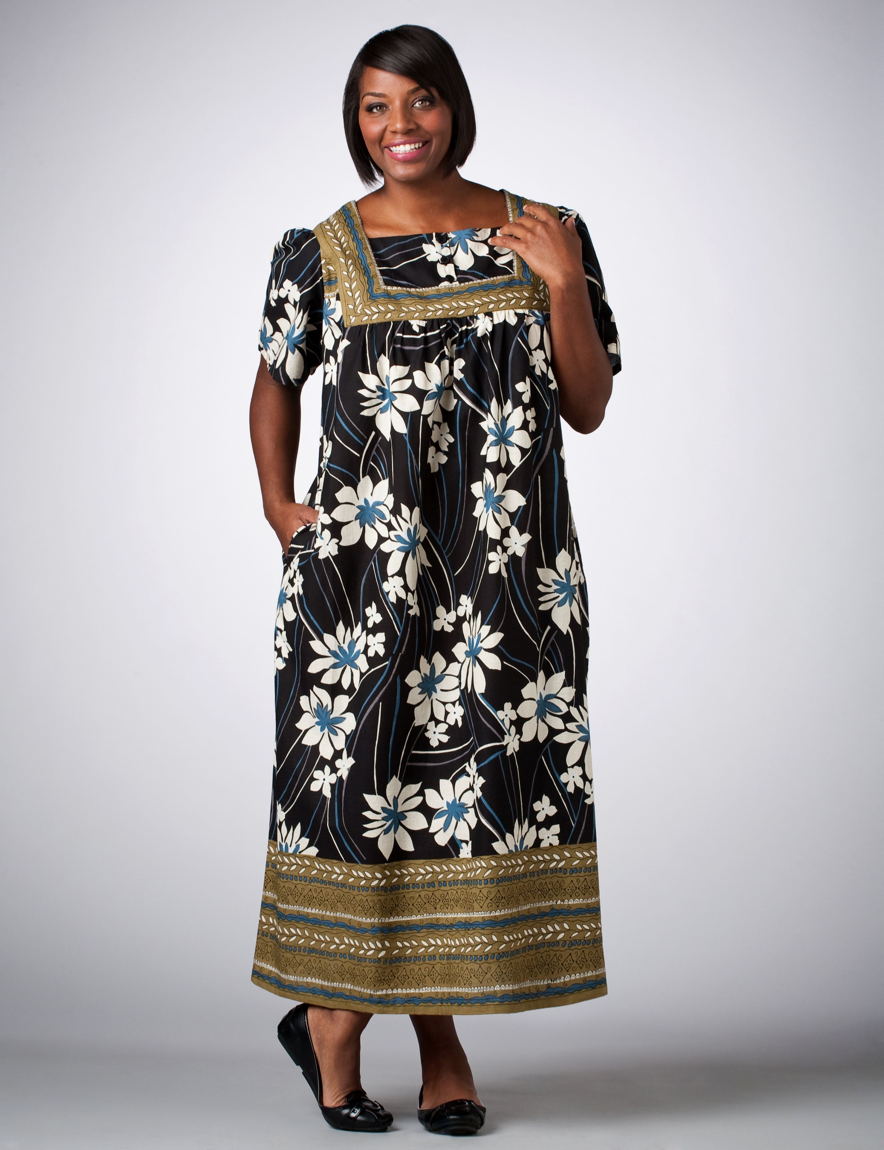 Catherines Border Print Floral Dress