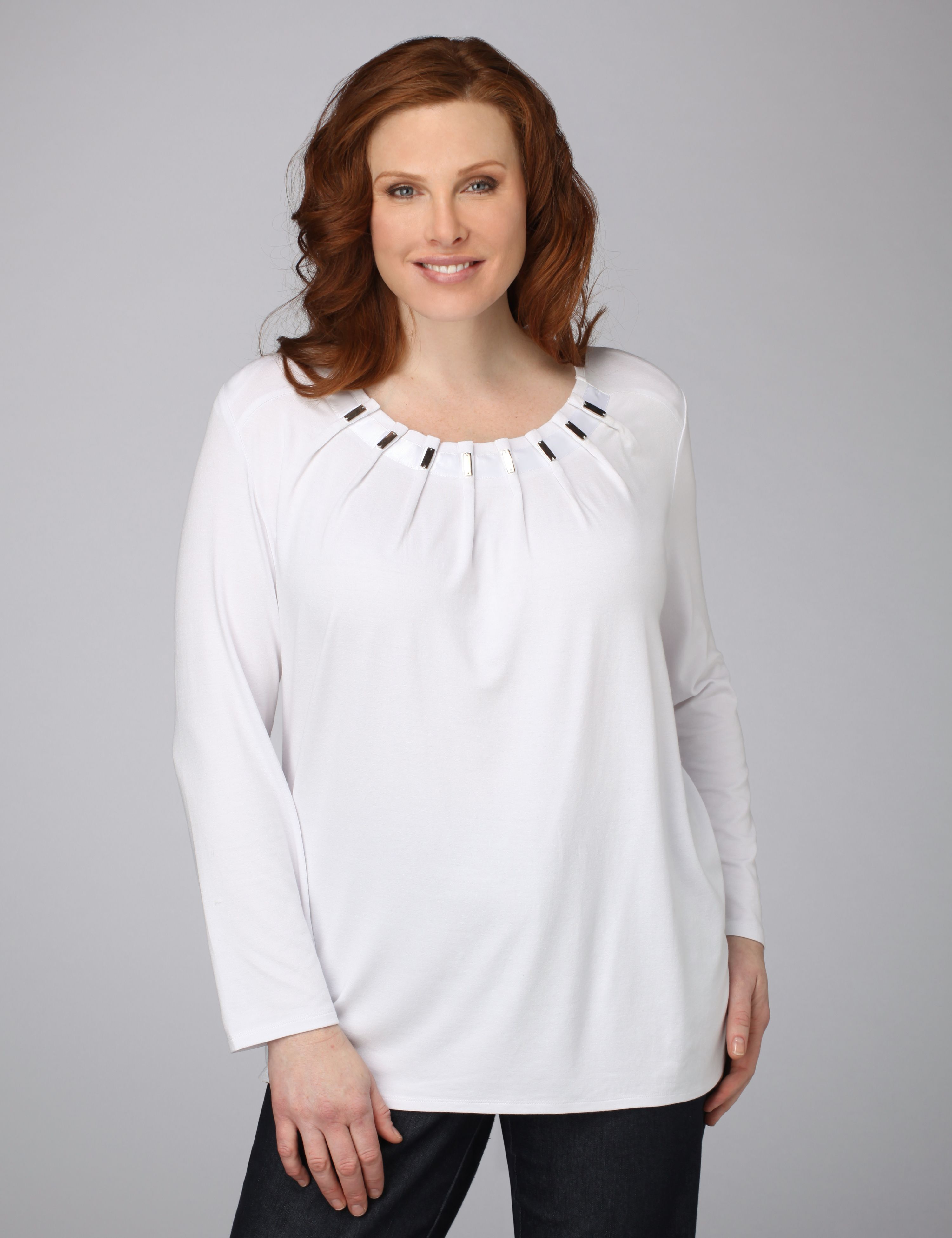 Catherines Satin Trim Tunic