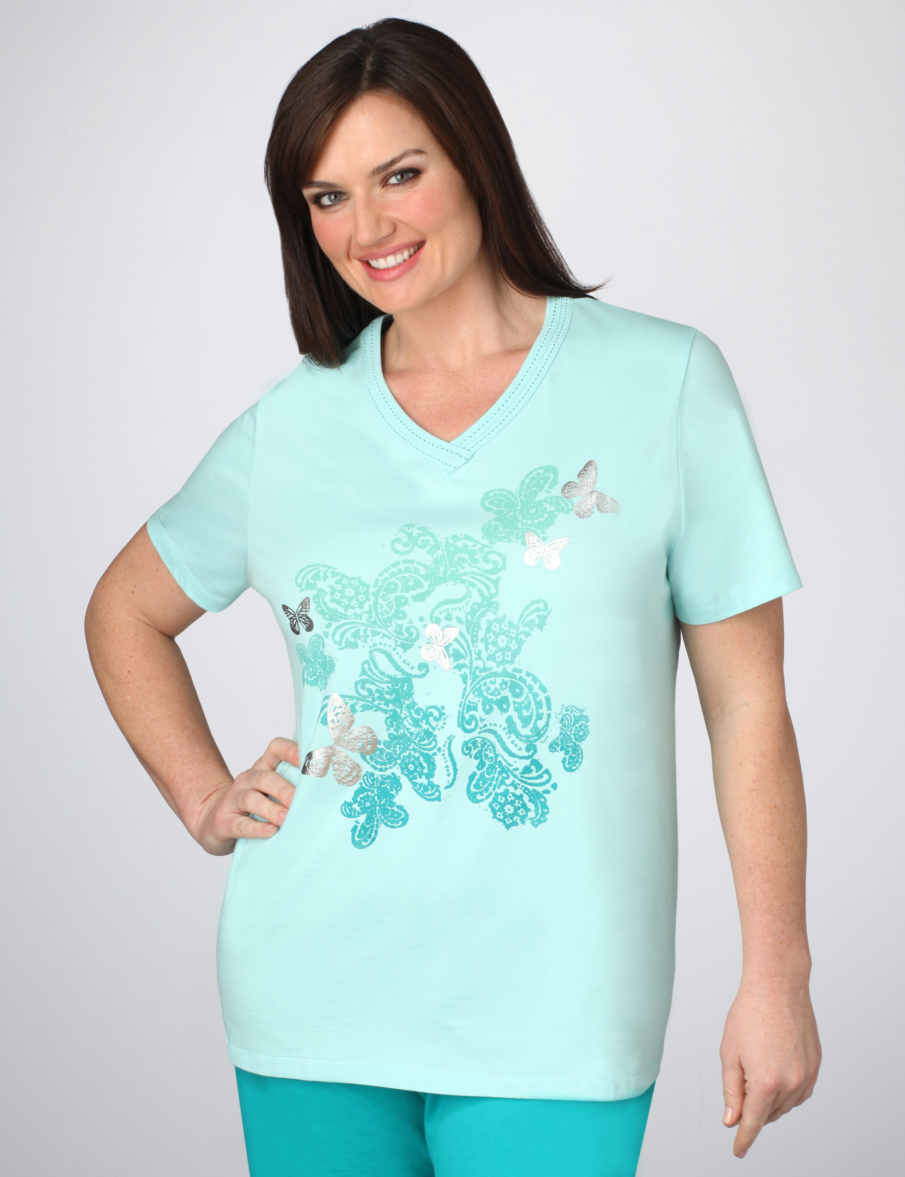 Catherines Scroll Print Tee