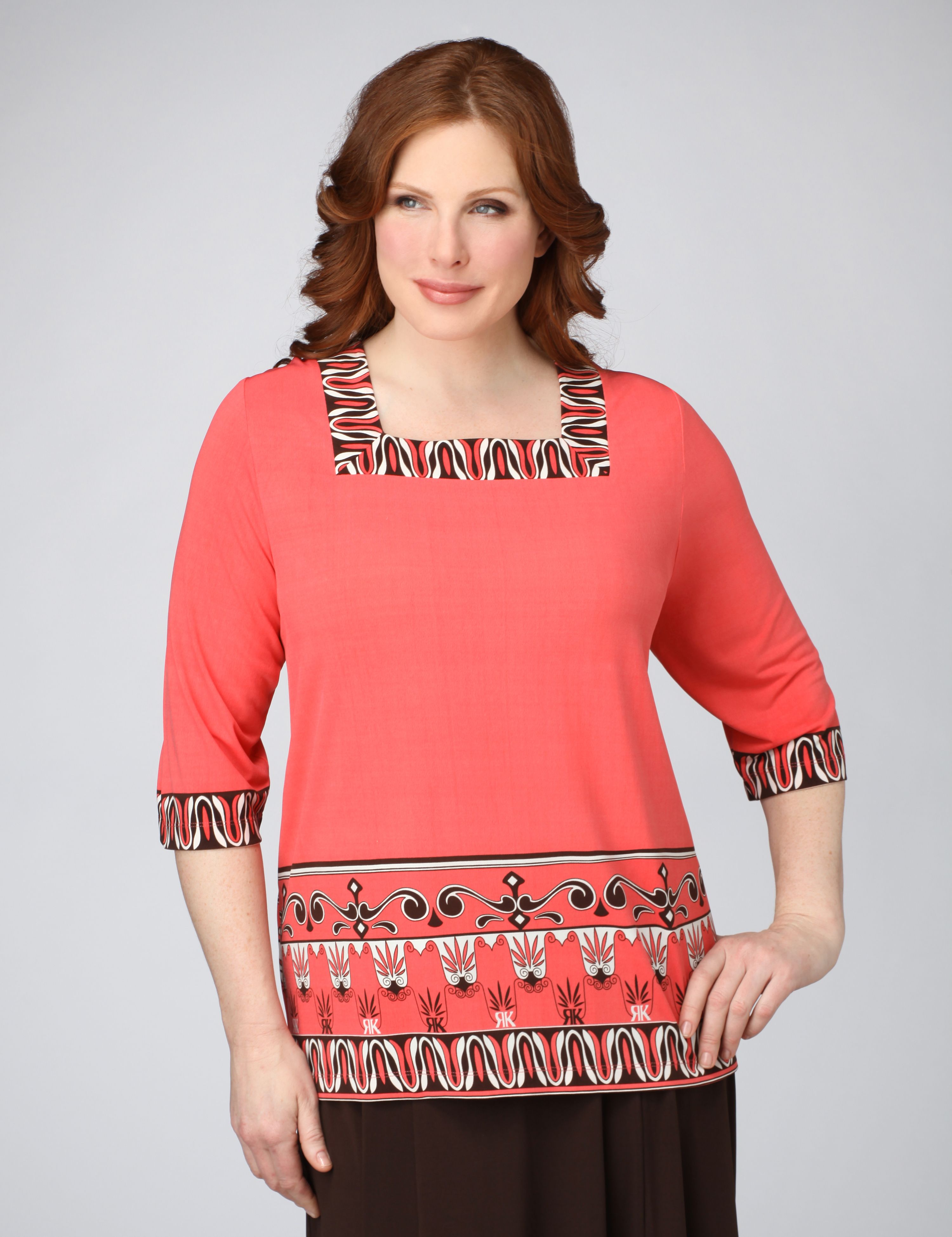 Catherines Russell Kemp Border Print Tunic