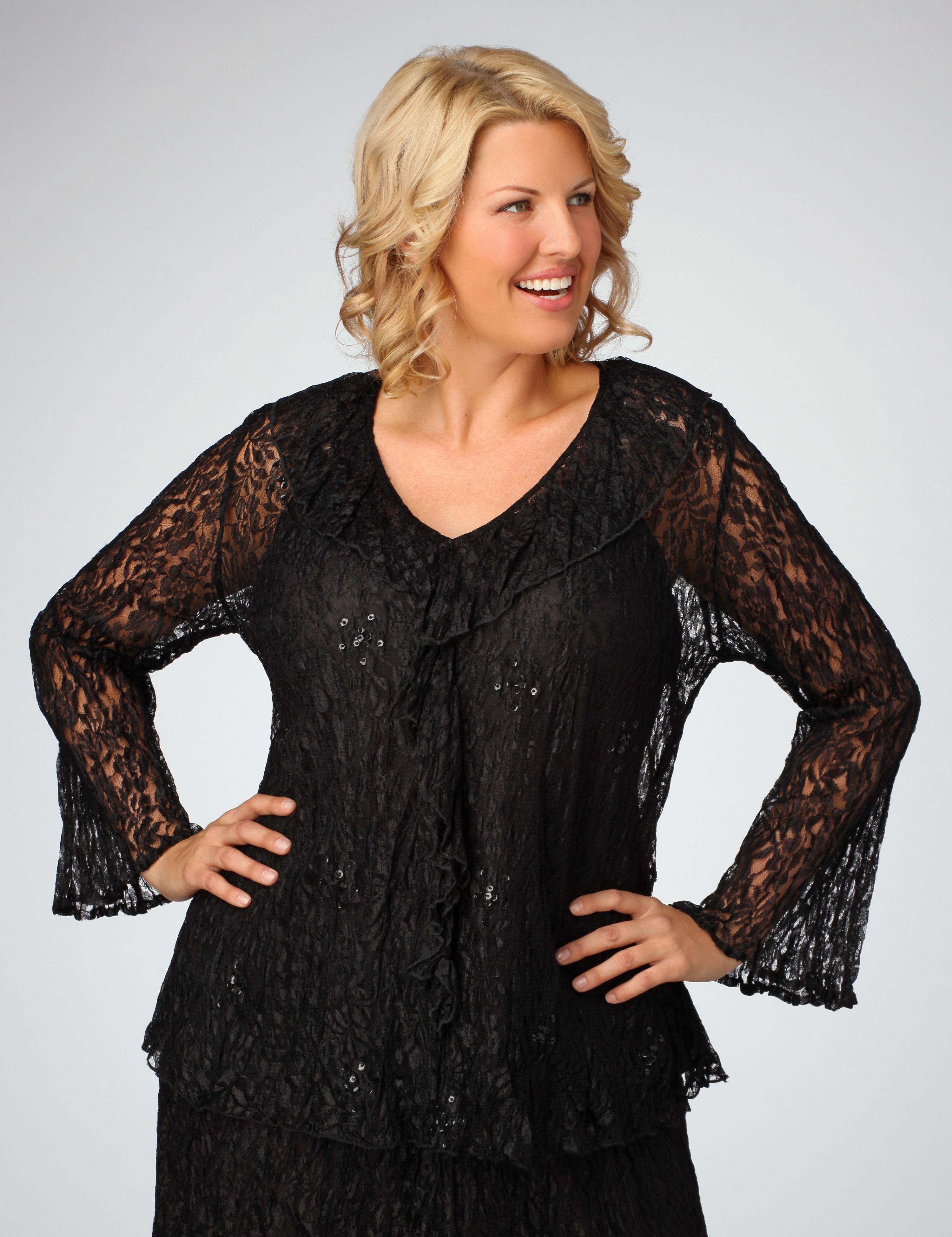 Catherines Ruffle Lace Blouse