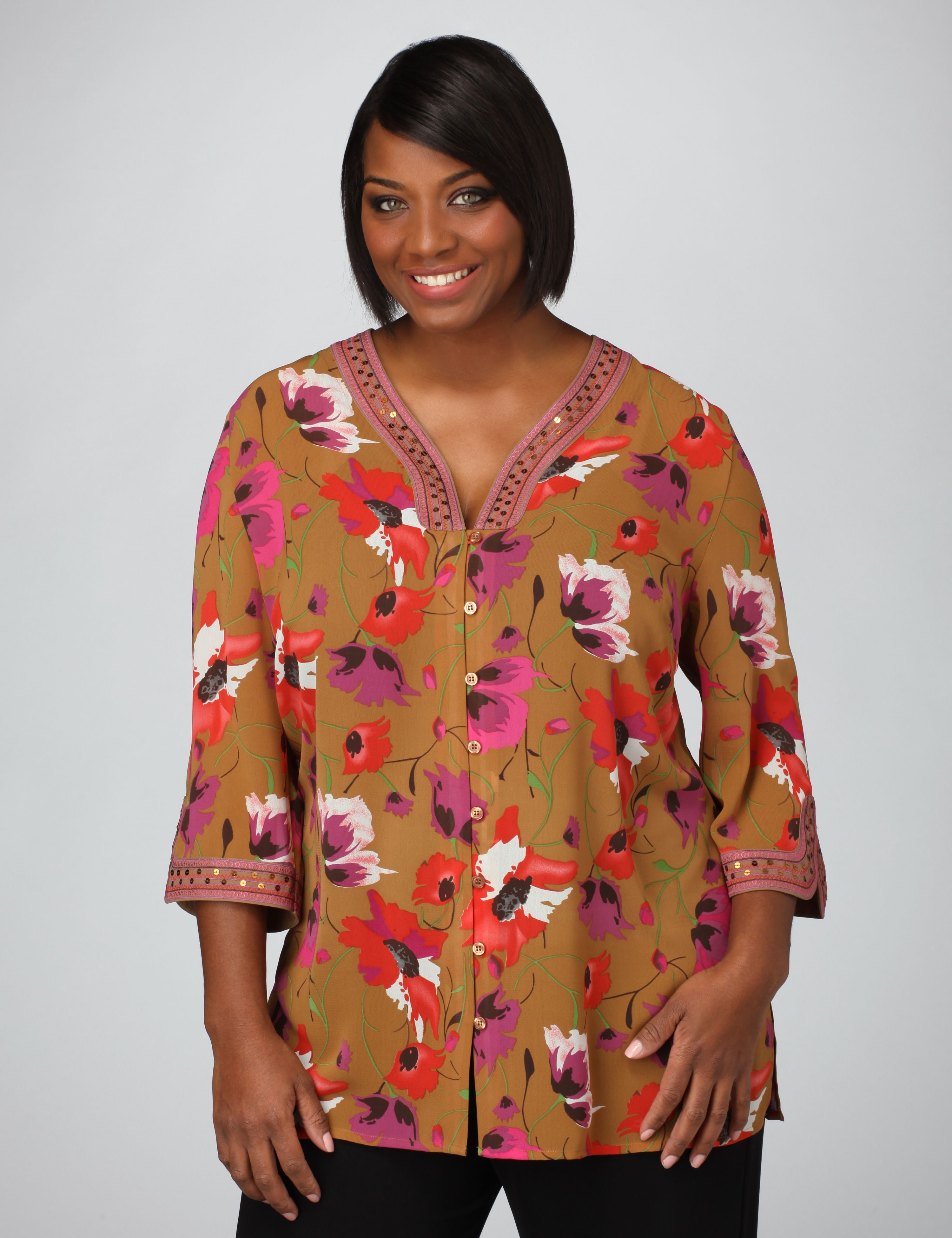 Catherines Embellished Floral Tunic