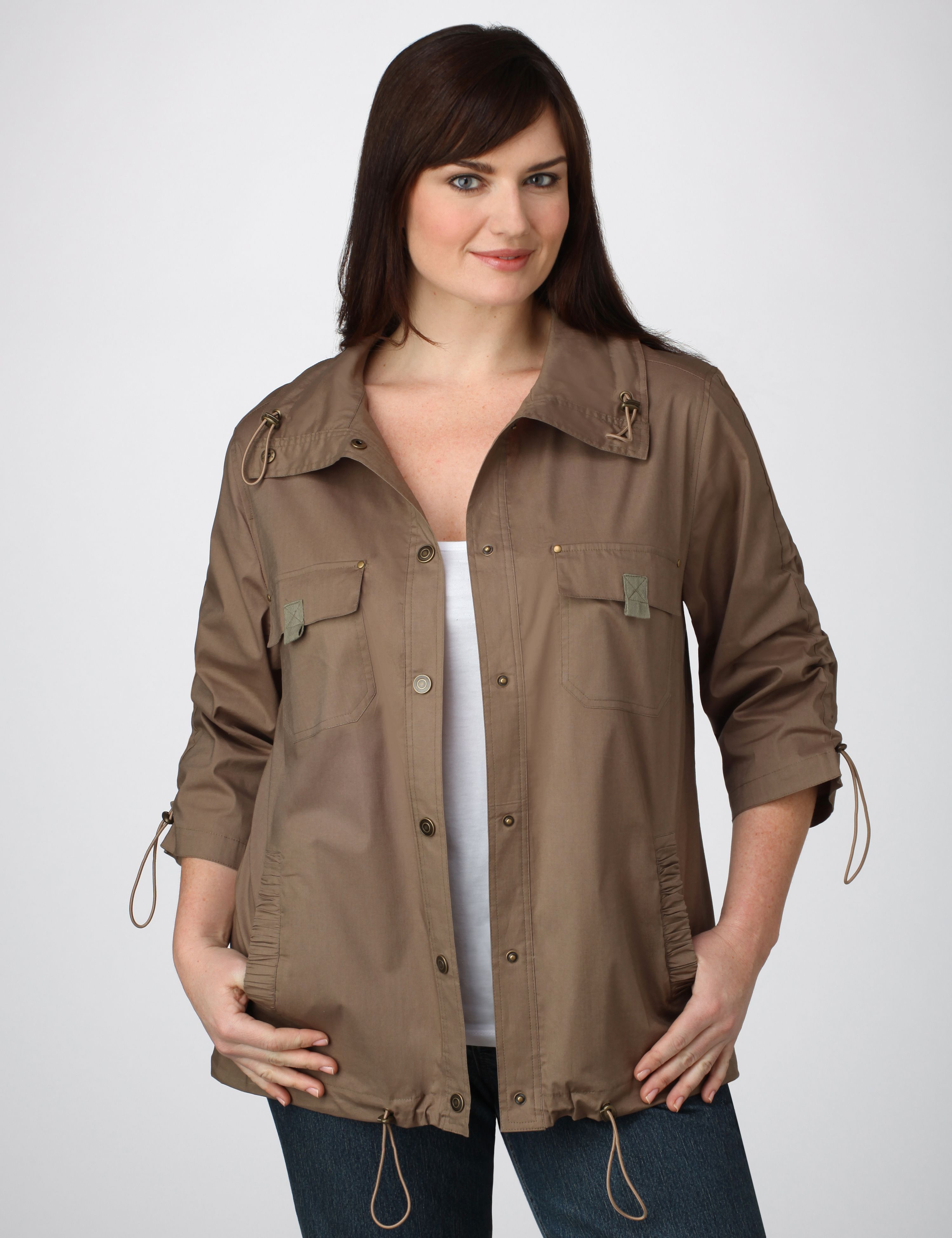 Catherines Bungee Trim Jacket