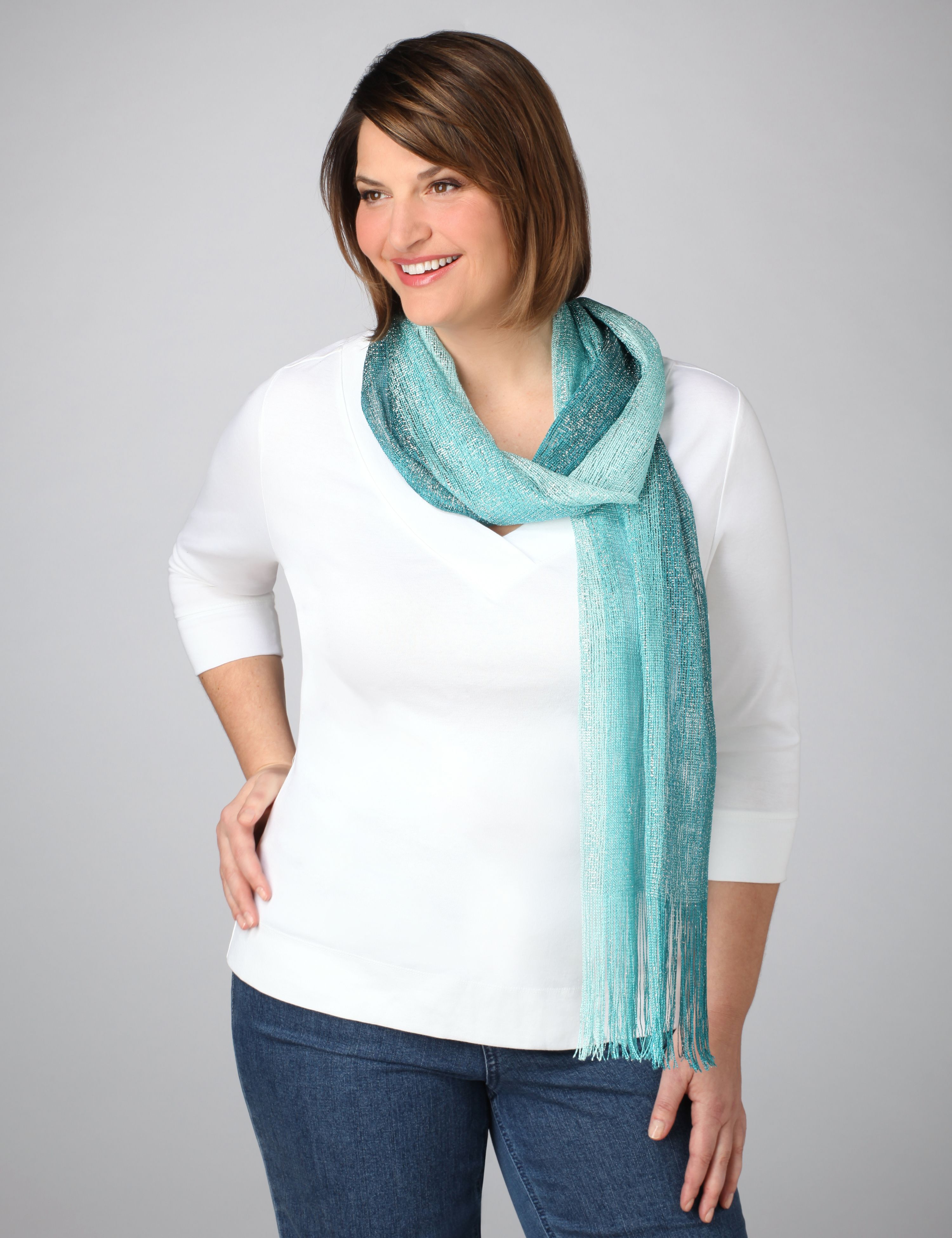 Catherines Metallic Tricolor Scarf