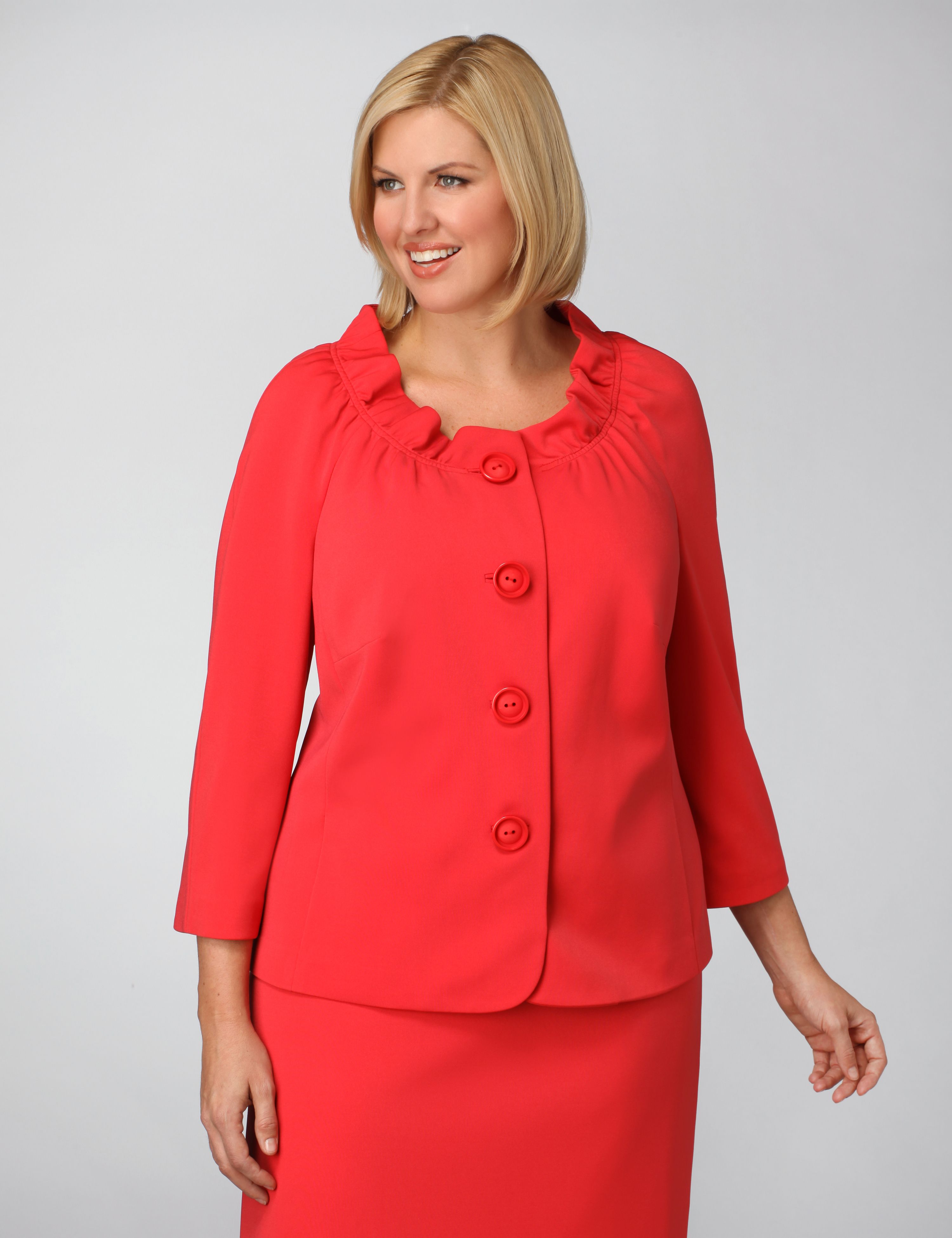 Catherines Gathered Neck Jacket