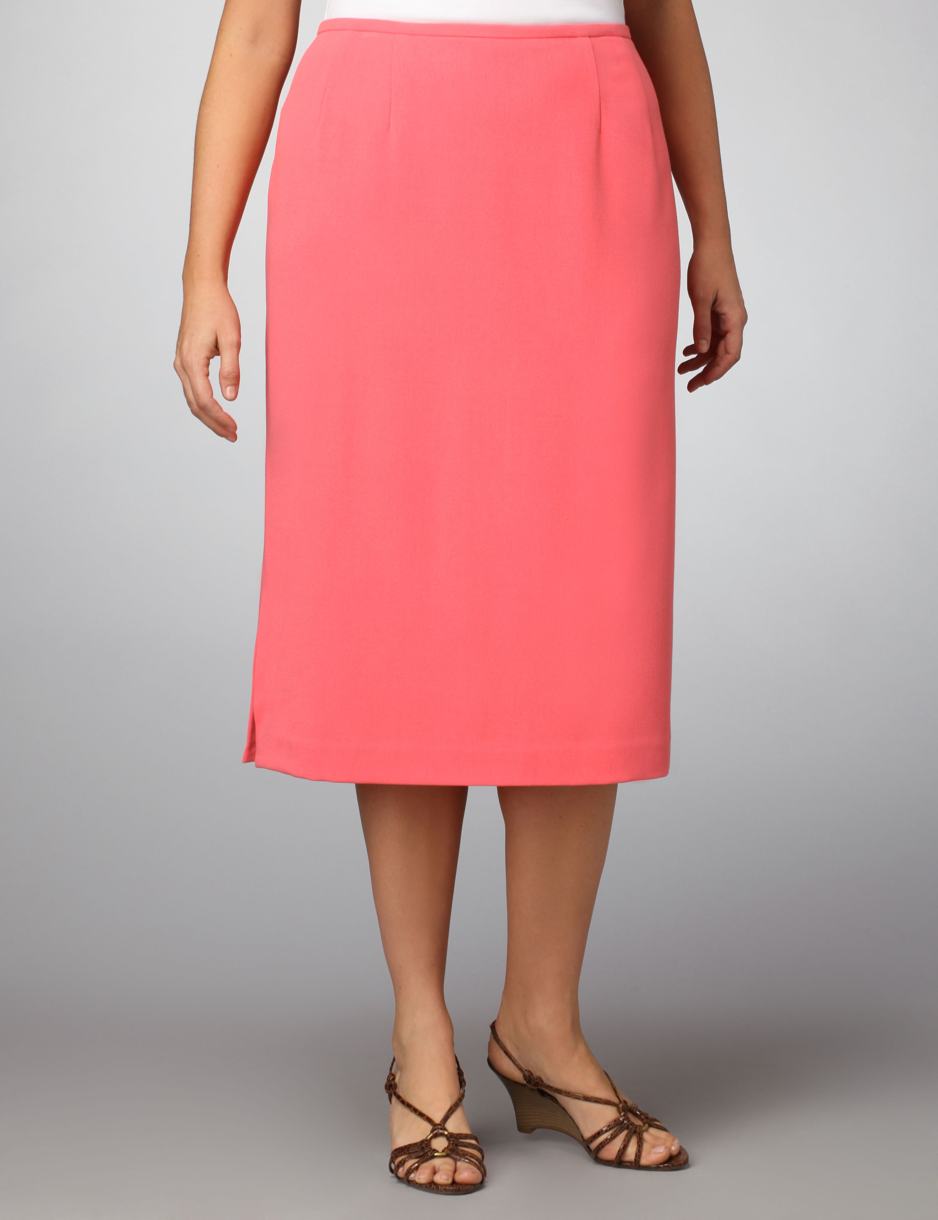 Catherines Crepe Straight Skirt