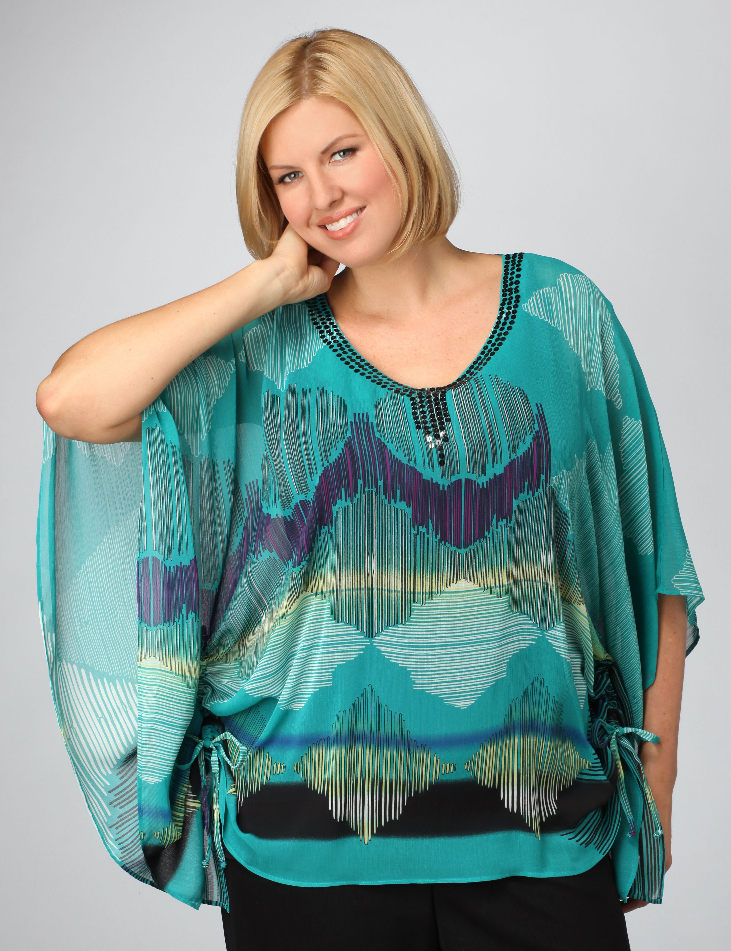 Catherines Flutter Sleeve Blouse