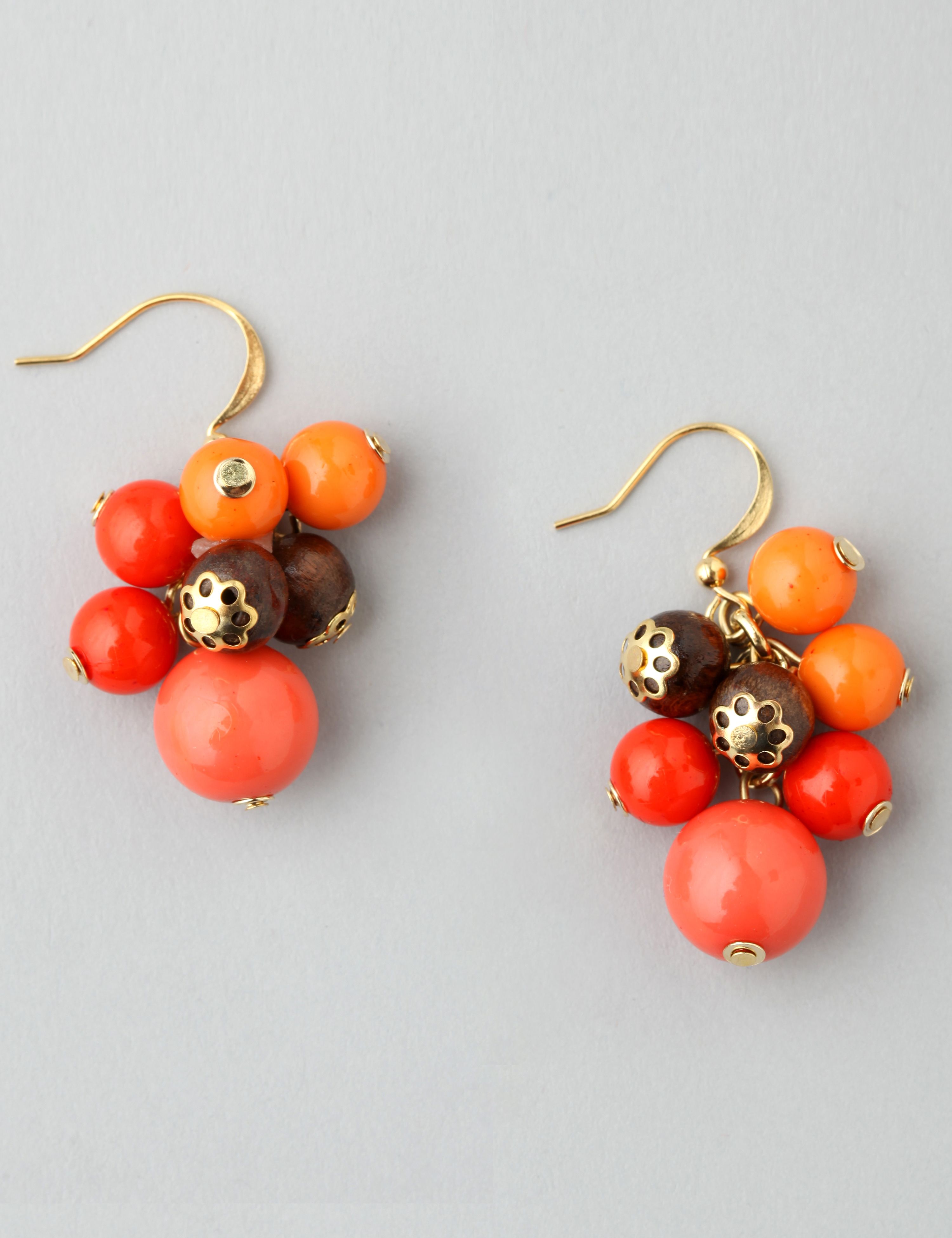 Catherines Cluster Bead Earrings