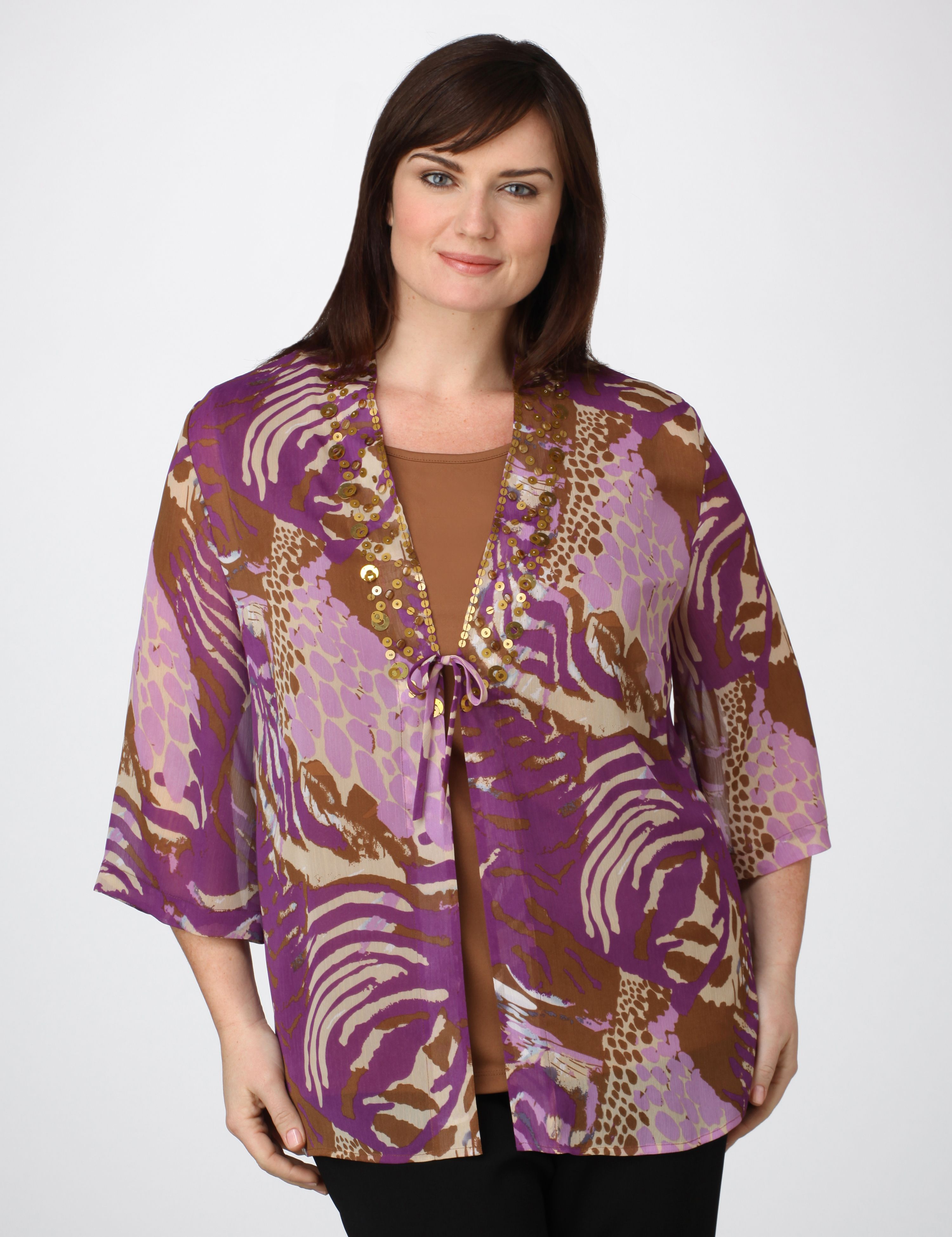 Catherines 2 Piece Tie Front Jacket Set