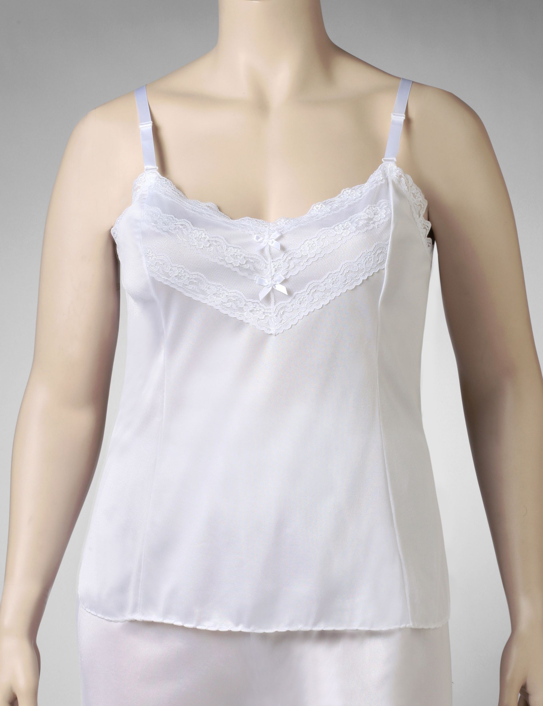 Lace-trimmed camisole
