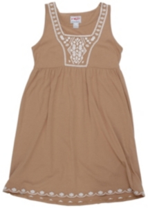 Roper® Ladies Natural Elements Brown Knit Dress with Embroidery