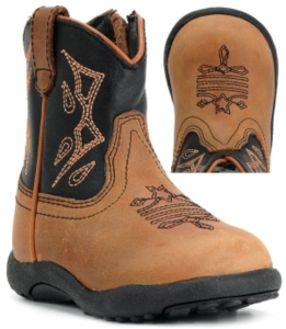 Roper� Infants Tan Zip-up Roper Boots