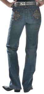 Lawman® Dana Slim Fit Ornate Pocket Jean