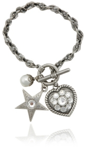 M&F Western Products Inc® Pearl heart star bracelet