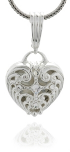 M&F Western Products Inc® Filigree Heart Crystal Pendant
