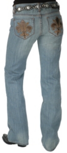 Petrol® Morgan Slim Fit Fleur de Lis Medium Stonewash Jean