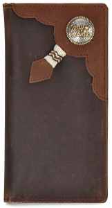 Tony Lama� Two-Tone Brown Mens Rodeo Wallet/Checkbook Cover