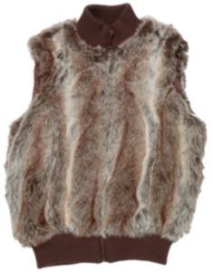 Powder River® Ladies Brown Faux Fur Vest