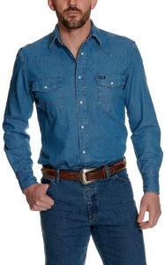 Wrangler� Denim Long Sleeve Workshirt 70127SWA