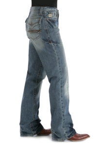 Cinch® Royce™ Men's Medium Stonewash Flap Pocket Relaxed Fit Jeans- MB97134001