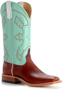 Anderson Bean® Men's Copper and Ming Burnished Cow Square Toe Western Boots