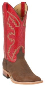 Anderson Bean® Mens Chocolate Maddog and Tristan Red Square Toe Western Boots