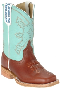 Anderson Bean® Kid's Cooper w/ Mint Tops Square Toe Boots