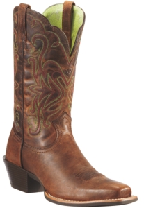 Ariat® Women's Sassy Brown Legend Punchy Square Toe Western Boot Ariat® Women's Sassy Brown Legend Punchy Square Toe Western Boot