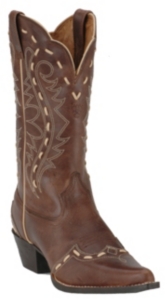 Ariat® Ladies Heritage Bucklace w/ Brown Rebel Top Wester Boots
